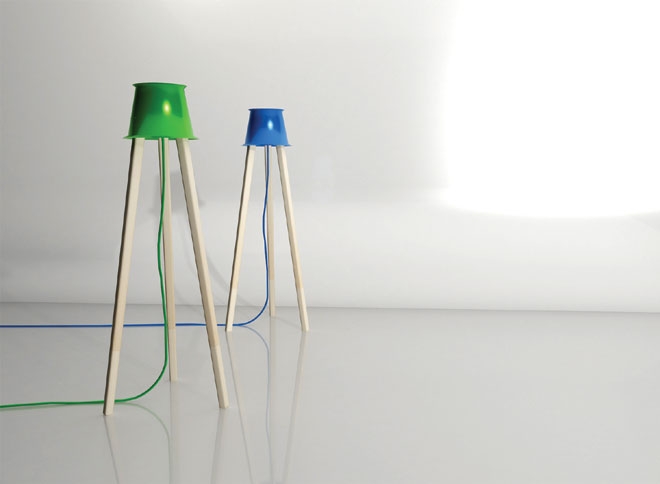 Bucket - lampada - design